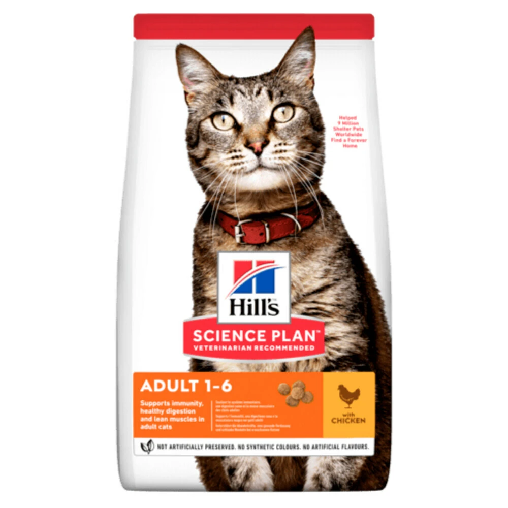 Hill's 6x Hillu0027s Science Plan Kattenvoer Adult Kip 3 Hill's 6x Hillu0027s Science Plan Kattenvoer Adult Kip