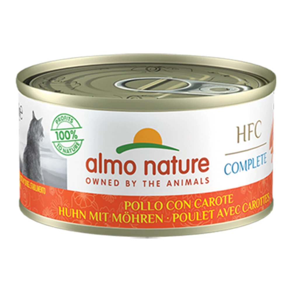 24x Almo Nature HFC Complete Kattenvoer Kip - Wortel 3 24x Almo Nature HFC Complete Kattenvoer Kip - Wortel