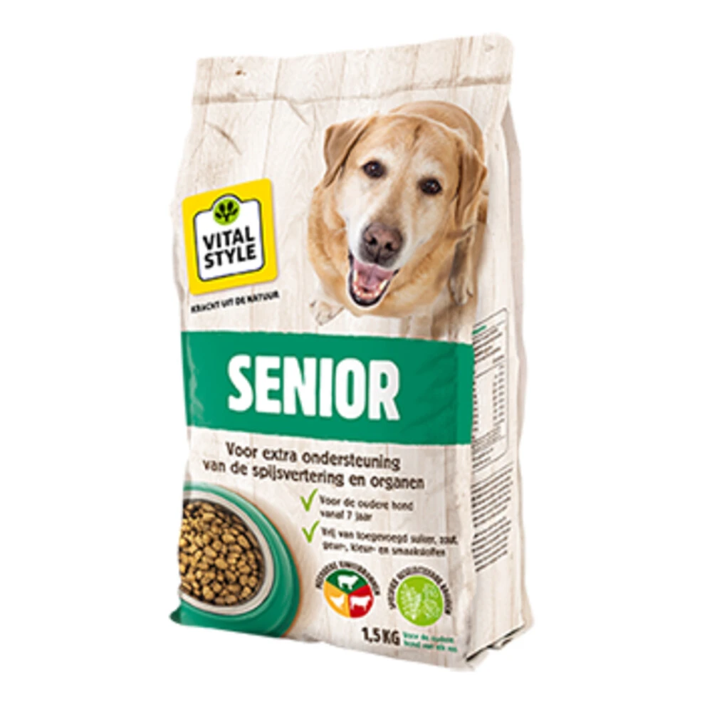 VITALstyle Hondenvoer Senior 4 VITALstyle Hondenvoer Senior - Afbeelding 2