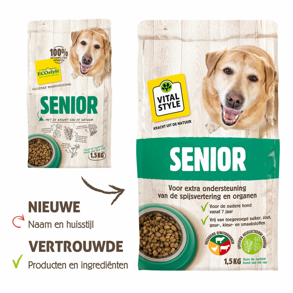 VITALstyle Hondenvoer Senior 5 VITALstyle Hondenvoer Senior - Afbeelding 3