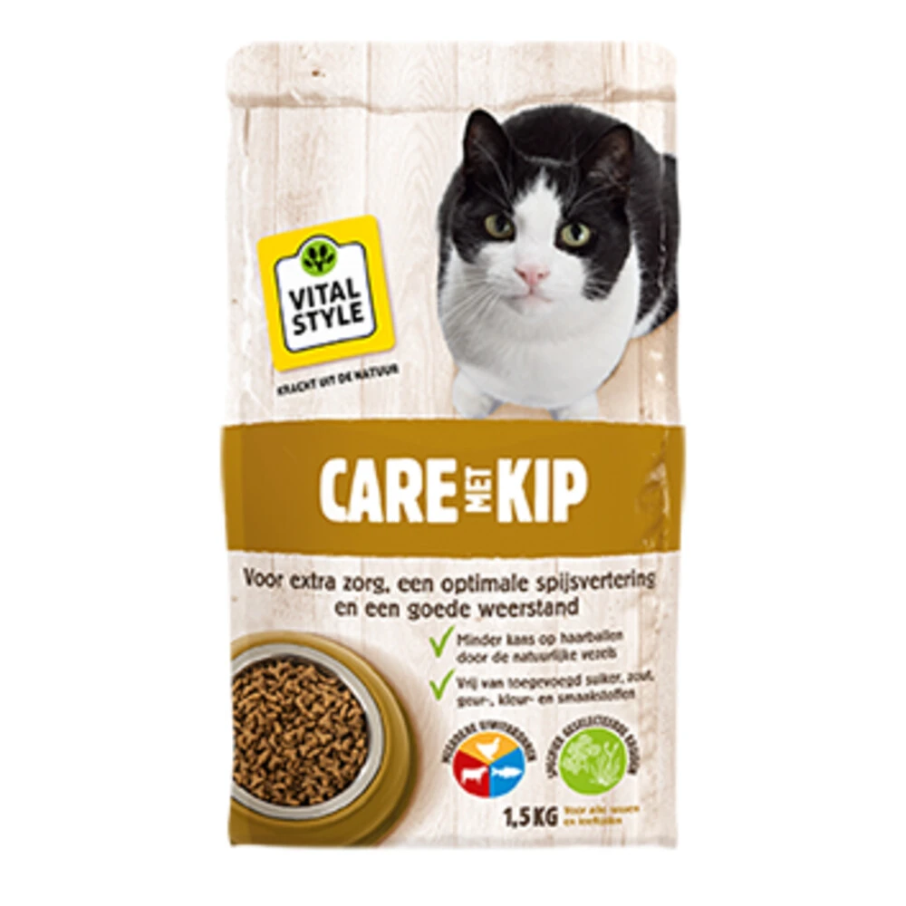 VITALstyle Kattenvoer Care Kip 3 VITALstyle Kattenvoer Care Kip