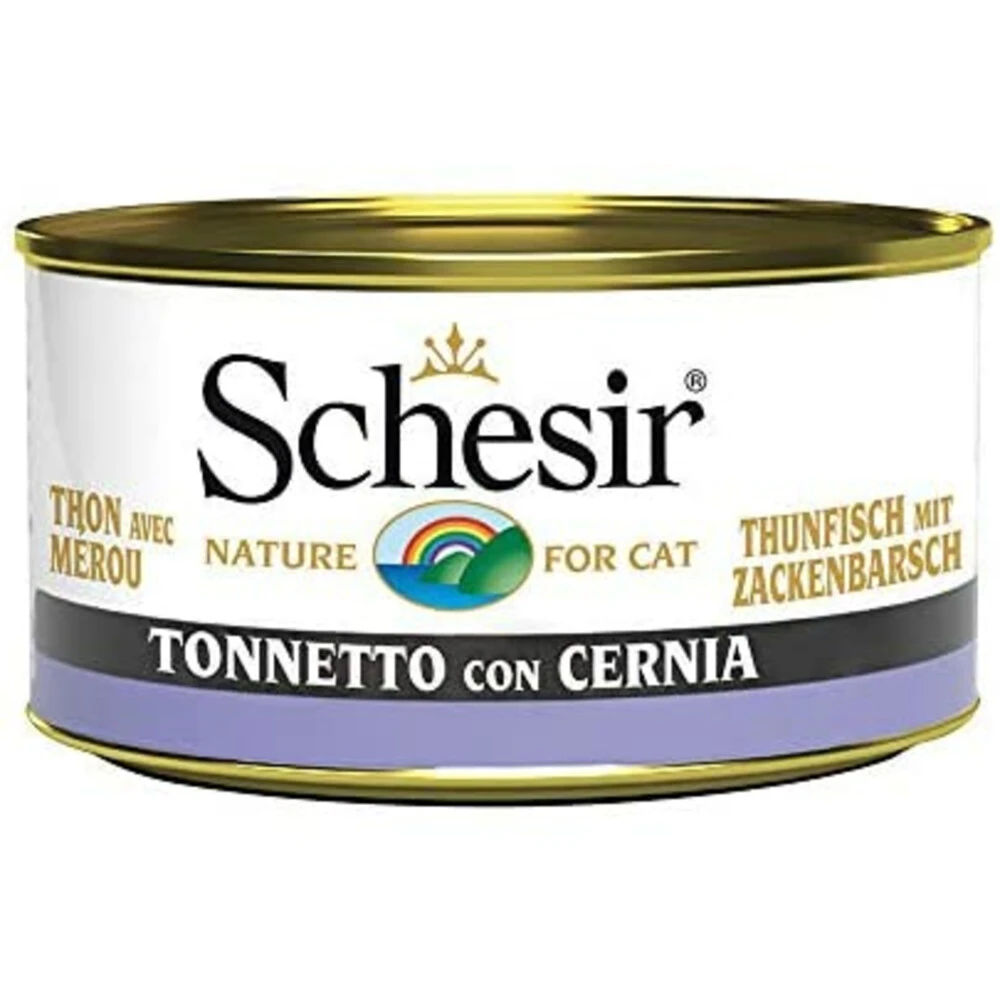 14x Schesir Katten Natvoer Blik Zaagbaars 3 14x Schesir Katten Natvoer Blik Zaagbaars