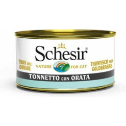 14x Schesir Katten Natvoer Blik Tonijn En Zeebrasem