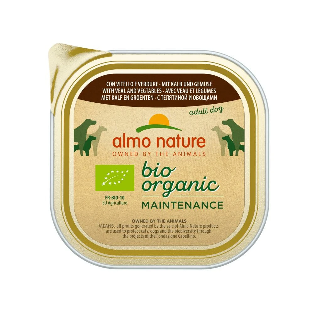 9x Almo Nature Bio Organic Maintenance Hondenvoer Kalf En Groenten 3 9x Almo Nature Bio Organic Maintenance Hondenvoer Kalf En Groenten