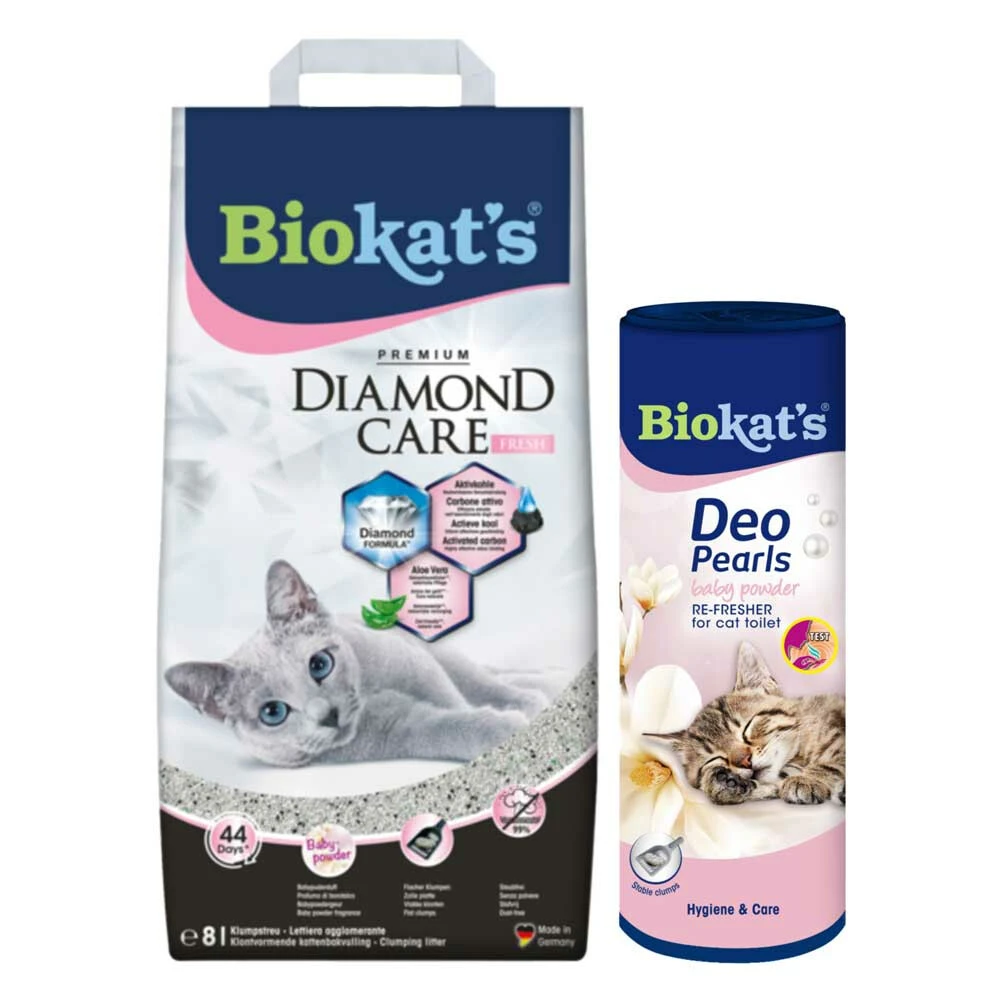 BIOKAT'S Biokatu0027s Diamond Care Fresh & Deo Pearls Babypoeder Pakket 3 BIOKAT'S Biokatu0027s Diamond Care Fresh & Deo Pearls Babypoeder Pakket