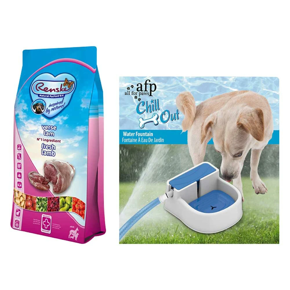 Renske Super Premium Adult Lam Graanvrij & Afp Waterbak Pakket 3 Renske Super Premium Adult Lam Graanvrij & Afp Waterbak Pakket