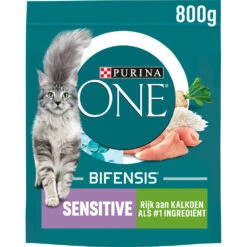 4x Purina One Sensitive Kalkoen