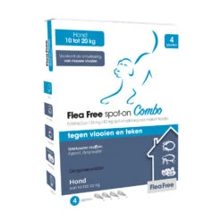Flea Free Spot-on Combo Anti Vlooien En Teken Druppels Hond 10-20 Kg