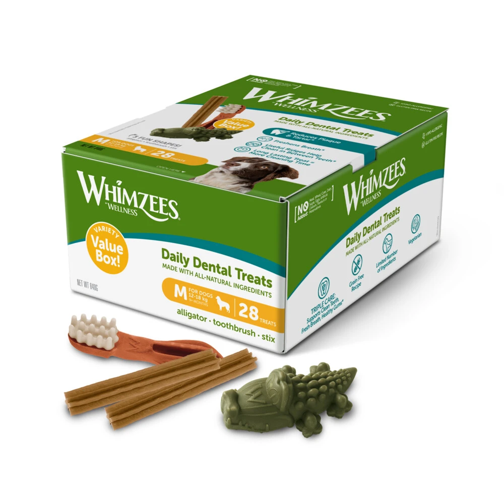 Whimzees Variety Voordeelverpakking Medium 3 Whimzees Variety Voordeelverpakking Medium