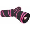 Boon Speeltunnel Nylon Y-Model Zwart - Roze -Dierenbenodigdheden Winkel 1040950