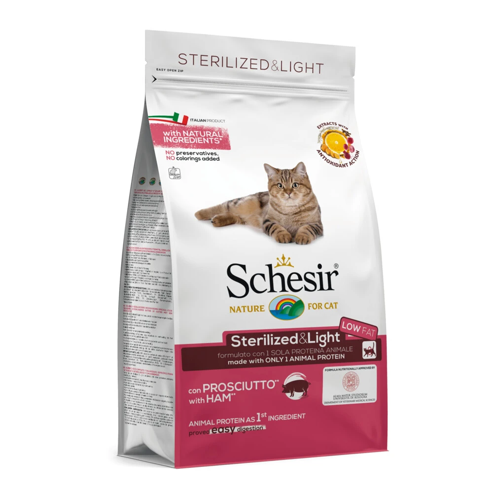 Schesir Kattenvoer Dry Sterilized Ham 4 Schesir Kattenvoer Dry Sterilized Ham - Afbeelding 2