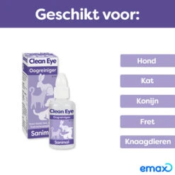 Sanimal Clean Eye Oogreiniger -Dierenbenodigdheden Winkel 700376 3