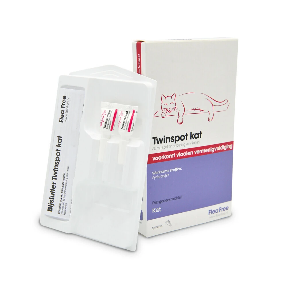 Flea Free Twinspot Anti Vlooiendruppels Kat Vanaf 1 Kg 4 Flea Free Twinspot Anti Vlooiendruppels Kat Vanaf 1 Kg - Afbeelding 2
