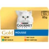 4x Gourmet Gold Multipack Fijne Mousse Blauw 1 4x Gourmet Gold Multipack Fijne Mousse Blauw -Dierenbenodigdheden Winkel 703024