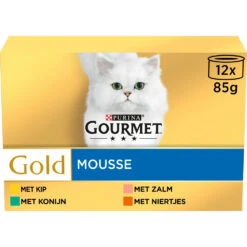 4x Gourmet Gold Multipack Fijne Mousse Blauw