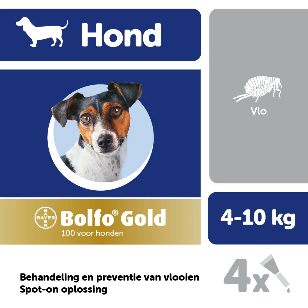 Bolfo Gold Anti Vlooiendruppels Hond 4 - 10 Kg 4 Bolfo Gold Anti Vlooiendruppels Hond 4 - 10 Kg - Afbeelding 2