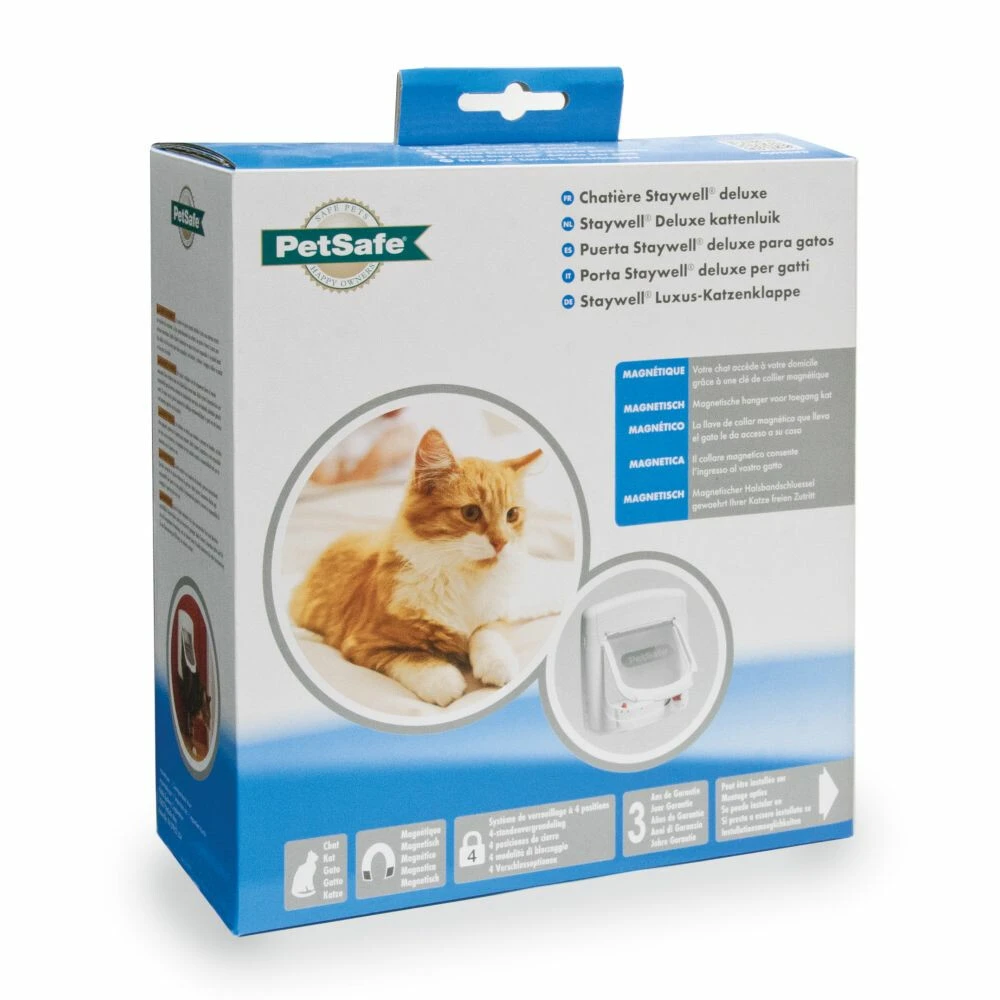 Petsafe Kattenluik Magnetisch Wit 3 Petsafe Kattenluik Magnetisch Wit