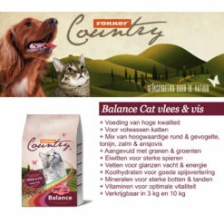 Fokker Country Balance Kattenvoer Vlees & Vis 7 Fokker Country Balance Kattenvoer Vlees & Vis -Dierenbenodigdheden Winkel 951627 3