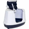 Moderna Hoek Kattenbak Flip Donkerblauw - Wit 1 Moderna Hoek Kattenbak Flip Donkerblauw - Wit -Dierenbenodigdheden Winkel 956460