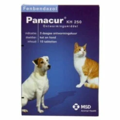 Panacur Ontworming Tabletten Hond - Kat 250 Mg