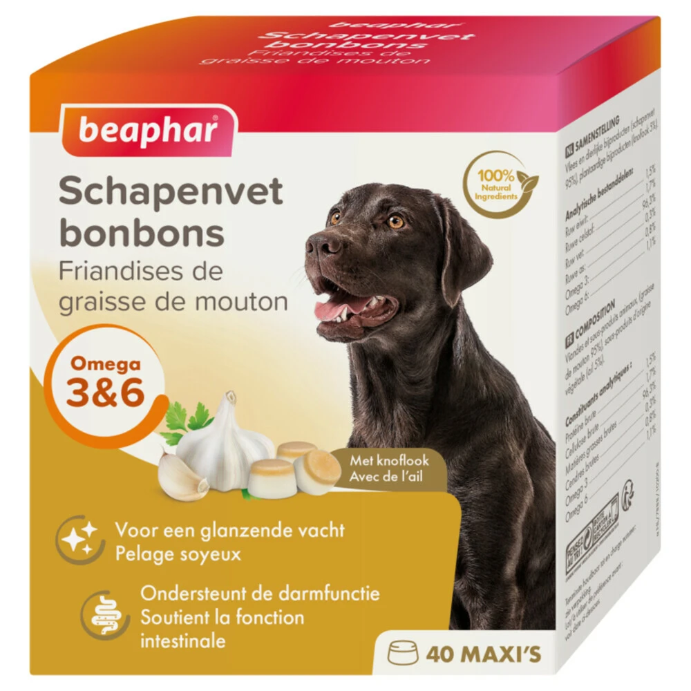 6x Beaphar Schapenvet Bonbons Knoflook 3 6x Beaphar Schapenvet Bonbons Knoflook
