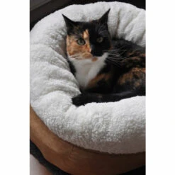 Afp Lambswool Donut Bed Tan -Dierenbenodigdheden Winkel 988092 3