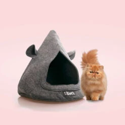 Letu0027s Sleep Pet Cave TeePee Grijs -Dierenbenodigdheden Winkel 989823 4