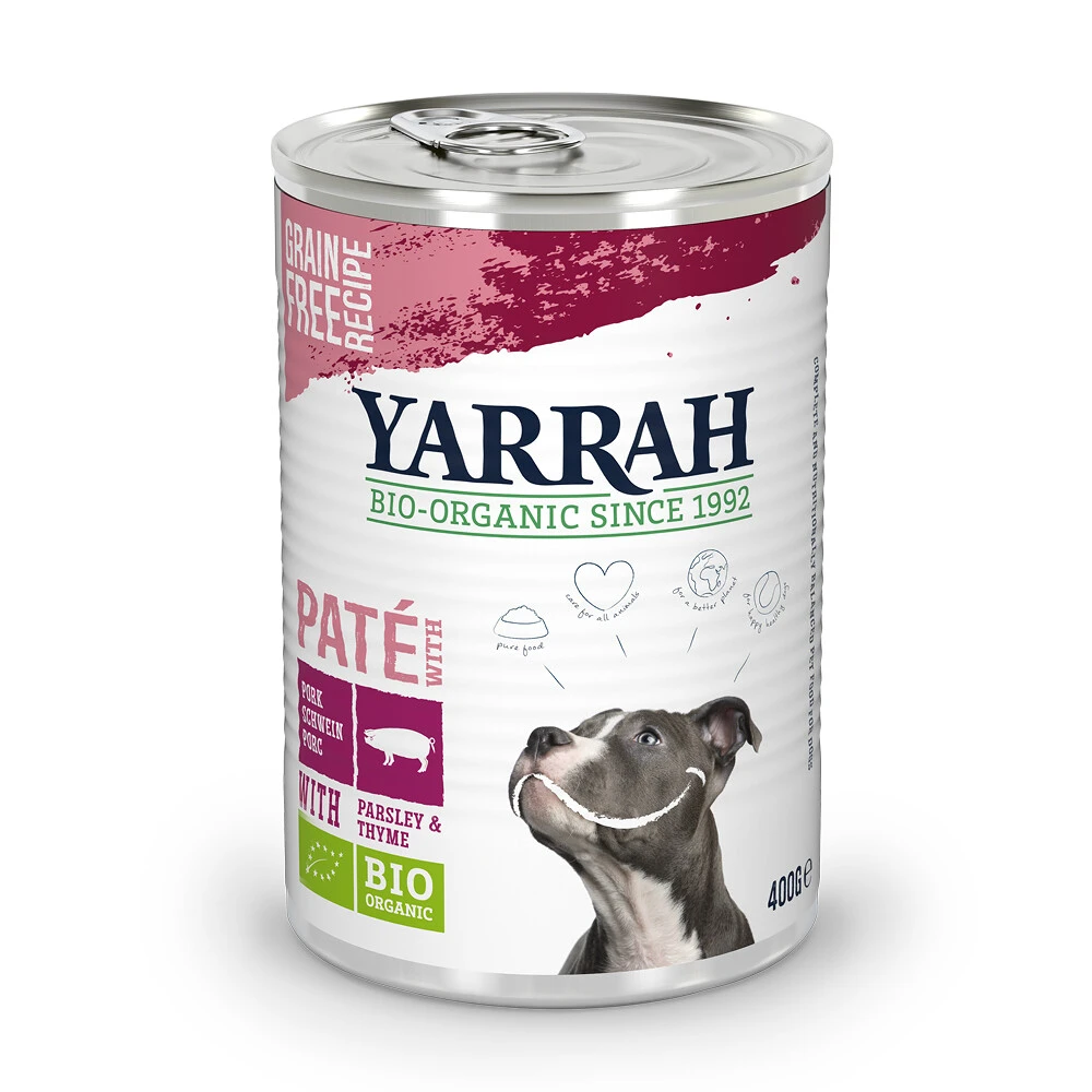 12x Yarrah Bio Hondenvoer Paté Varken 3 12x Yarrah Bio Hondenvoer Paté Varken