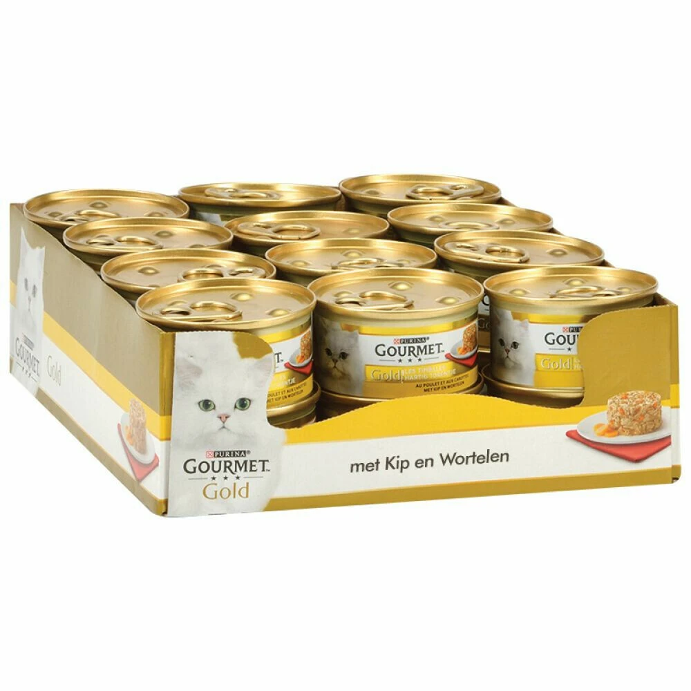 24x Gourmet Gold Hartig Torentje Kip - Wortel 3 24x Gourmet Gold Hartig Torentje Kip - Wortel